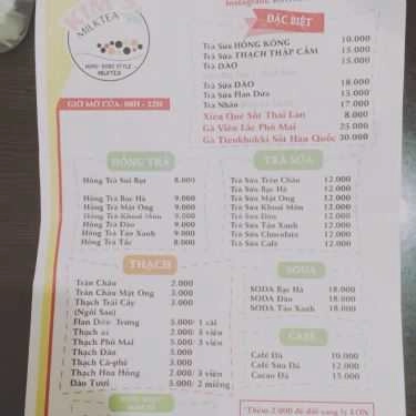 Thực đơn- Ăn vặt Kim's Milktea - Trần Quý