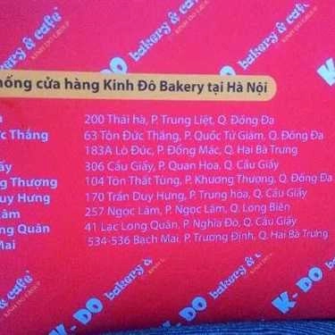 Tổng hợp- Tiệm Bánh Kinh Đô Bakery - Quang Trung