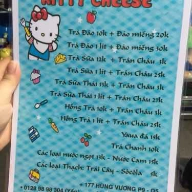 Thực đơn- Kitty Cheese - Trà Sữa & Ăn Vặt