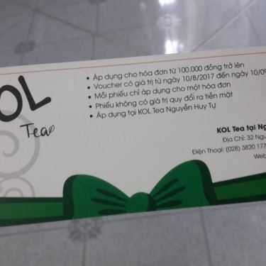 Tổng hợp- Cafe Trà sữa KOL Tea - Nguyễn Huy Tự