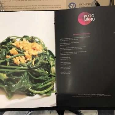 Thực đơn- Quán Ăn KOTO Saigon Training Restaurant