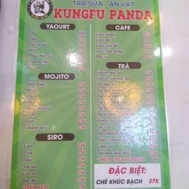 Thực đơn- Cafe Kungfu Panda - Trà Sữa & Ăn Vặt