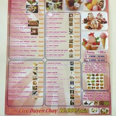 Thực đơn- Cafe L'art Glacier - Kem Trái Cây Tự Nhiên