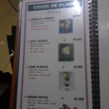Thực đơn- Cafe L'art Glacier - Kem Trái Cây Tự Nhiên