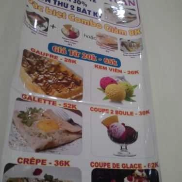 Thực đơn- Cafe L'art Glacier - Kem Trái Cây Tự Nhiên