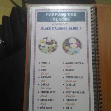 Thực đơn- Cafe L'art Glacier - Kem Trái Cây Tự Nhiên
