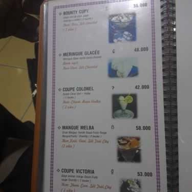 Thực đơn- Cafe L'art Glacier - Kem Trái Cây Tự Nhiên
