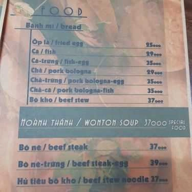 Thực đơn- Là Càphe - HAGL 3 New Sài Gòn