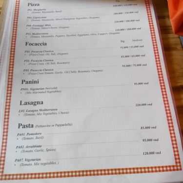 Thực đơn- La Mia Cafe