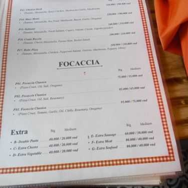 Thực đơn- La Mia Cafe