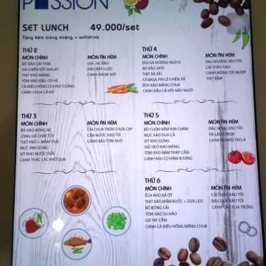 Thực đơn- Cafe La Passion Kafe & Tea
