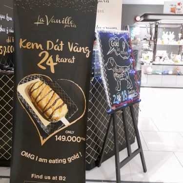 Thực đơn- Cafe La Vanille Paris - Kem Dát Vàng