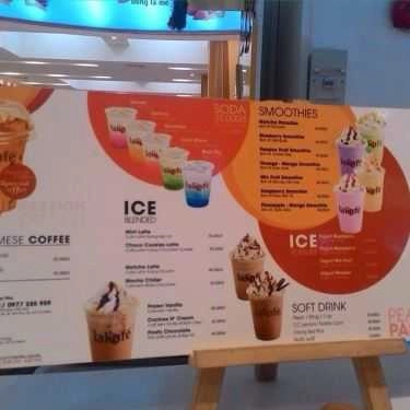 Thực đơn- Lakafe Cafe - AEON Mall Tân Phú