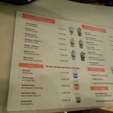 Thực đơn- Lakafe Cafe - AEON Mall Tân Phú