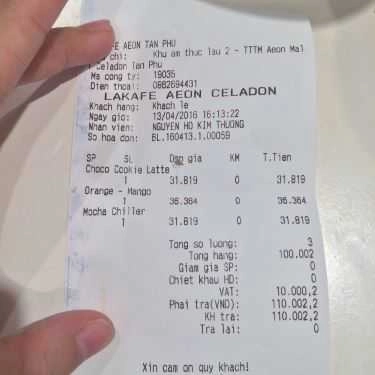Tổng hợp- Lakafe Cafe - AEON Mall Tân Phú