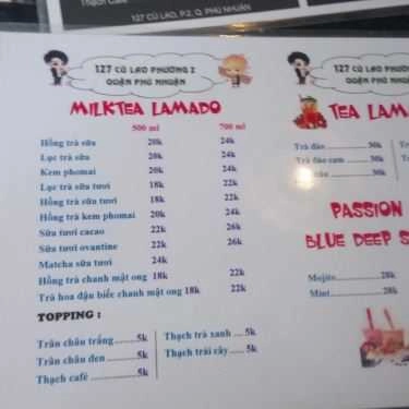 Thực đơn- Lamado - Cafe & Tea