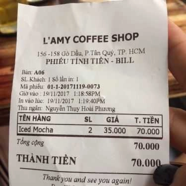 Thực đơn- LAMY Coffee Shop