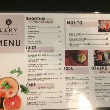 Thực đơn- LAMY Coffee Shop