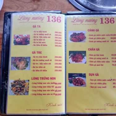 Thực đơn- Quán Nhậu Làng Nướng 136