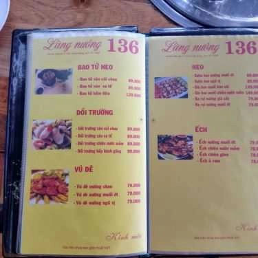 Thực đơn- Quán Nhậu Làng Nướng 136