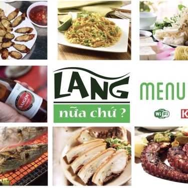 Thực đơn- Quán Nhậu Lãng Quán - Hải Sản & Các Món Nướng