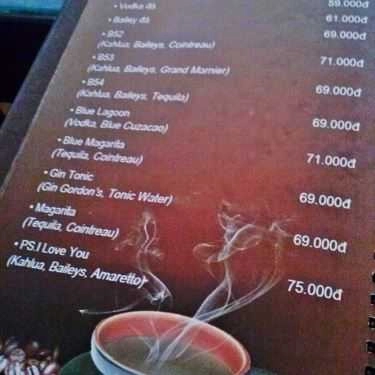 Thực đơn- Làng Văn Cafe