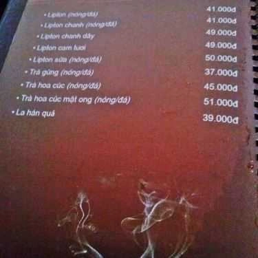Thực đơn- Làng Văn Cafe