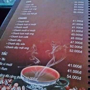 Thực đơn- Làng Văn Cafe