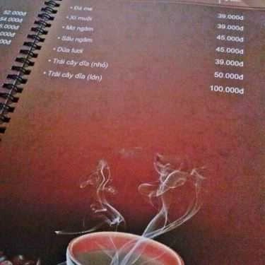 Thực đơn- Làng Văn Cafe