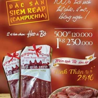 Thực đơn- Lạp Xưởng Tươi Siem Reap - Shop Online