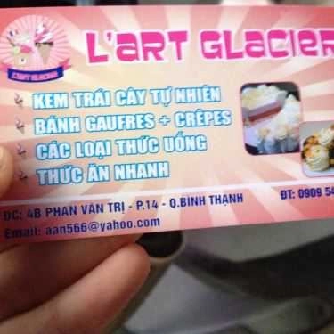 Thực đơn- Cafe L'art Glacier - Kem Trái Cây Tự Nhiên