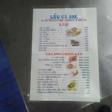 Thực đơn- Quán Nhậu Quán Lẩu Cá 59k