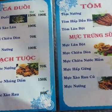 Thực đơn- Quán Nhậu Lẩu Cá Đuối - Bến Bình Đông