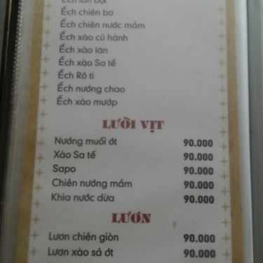 Thực đơn- Quán Nhậu Bê Thui & Lẩu Dê - Nhậu Bình Dân