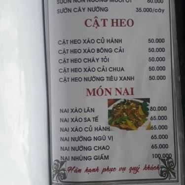 Thực đơn- Quán Nhậu Lẩu Dê An Bình - Lê Văn Lương