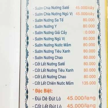 Thực đơn- Quán Nhậu Lẩu Dê Ba Út