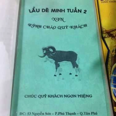 Thực đơn- Quán Nhậu Lẩu Dê Minh Tuấn 2