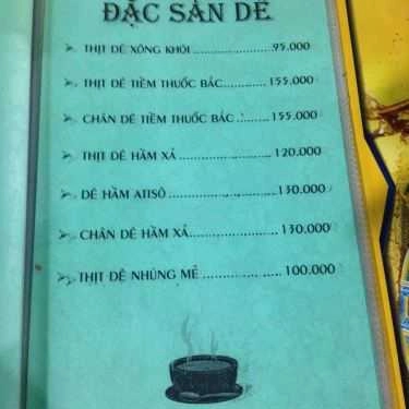 Thực đơn- Quán Nhậu Lẩu Dê Minh Tuấn 2