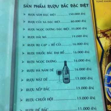 Thực đơn- Quán Nhậu Lẩu Dê Minh Tuấn 2