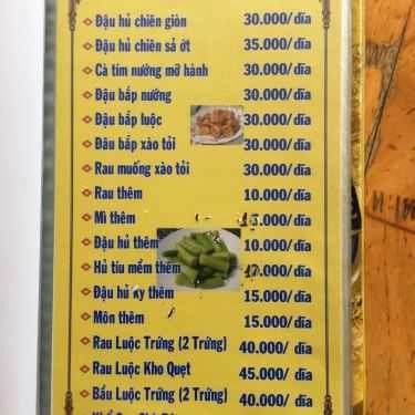 Thực đơn- Quán Nhậu Lẩu Dê Tư Huấn