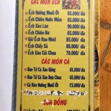 Thực đơn- Quán Nhậu Lẩu Dê Tư Huấn