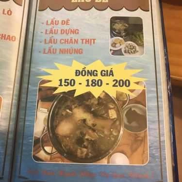 Thực đơn- Quán Nhậu Lẩu Dê Vườn Gấu Kiên Giang