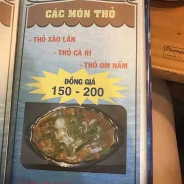 Thực đơn- Quán Nhậu Lẩu Dê Vườn Gấu Kiên Giang