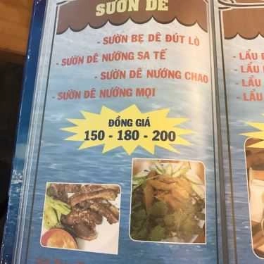 Thực đơn- Quán Nhậu Lẩu Dê Vườn Gấu Kiên Giang