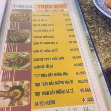 Thực đơn- Quán Nhậu Yên Hồng Quang - Đặc Sản Dê Núi