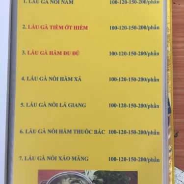 Thực đơn- Quán Nhậu Nga Thịnh 2 - Lẩu Đuôi Bò & Lẩu Gà Nòi