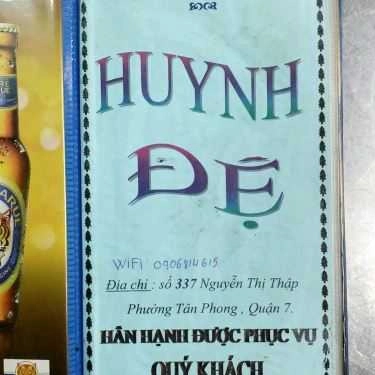 Thực đơn- Quán Nhậu Quán Huynh Đệ - Món Nhậu Bình Dân