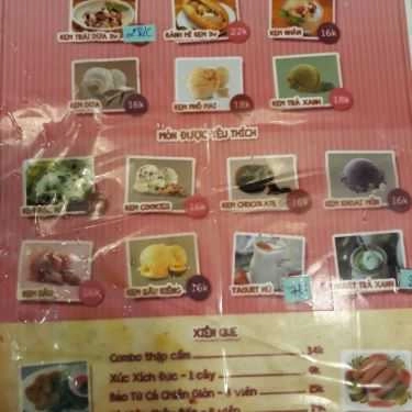 Thực đơn- Ăn vặt Lava Kem - Kem Dừa, Kem Nhãn & Xiên Que