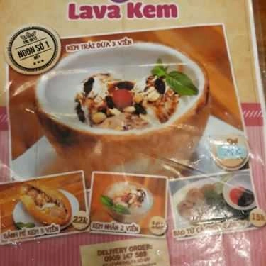 Thực đơn- Ăn vặt Lava Kem - Kem Dừa, Kem Nhãn & Xiên Que