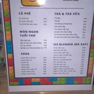 Thực đơn- Lefecago - Bricks & Coffee